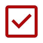 red check box icon